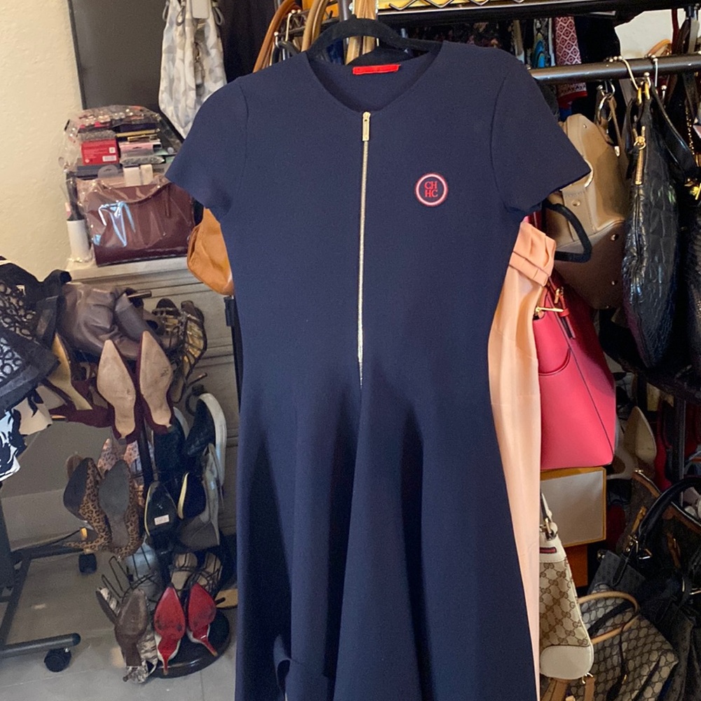 Carolina Herrera sports dress navy blues